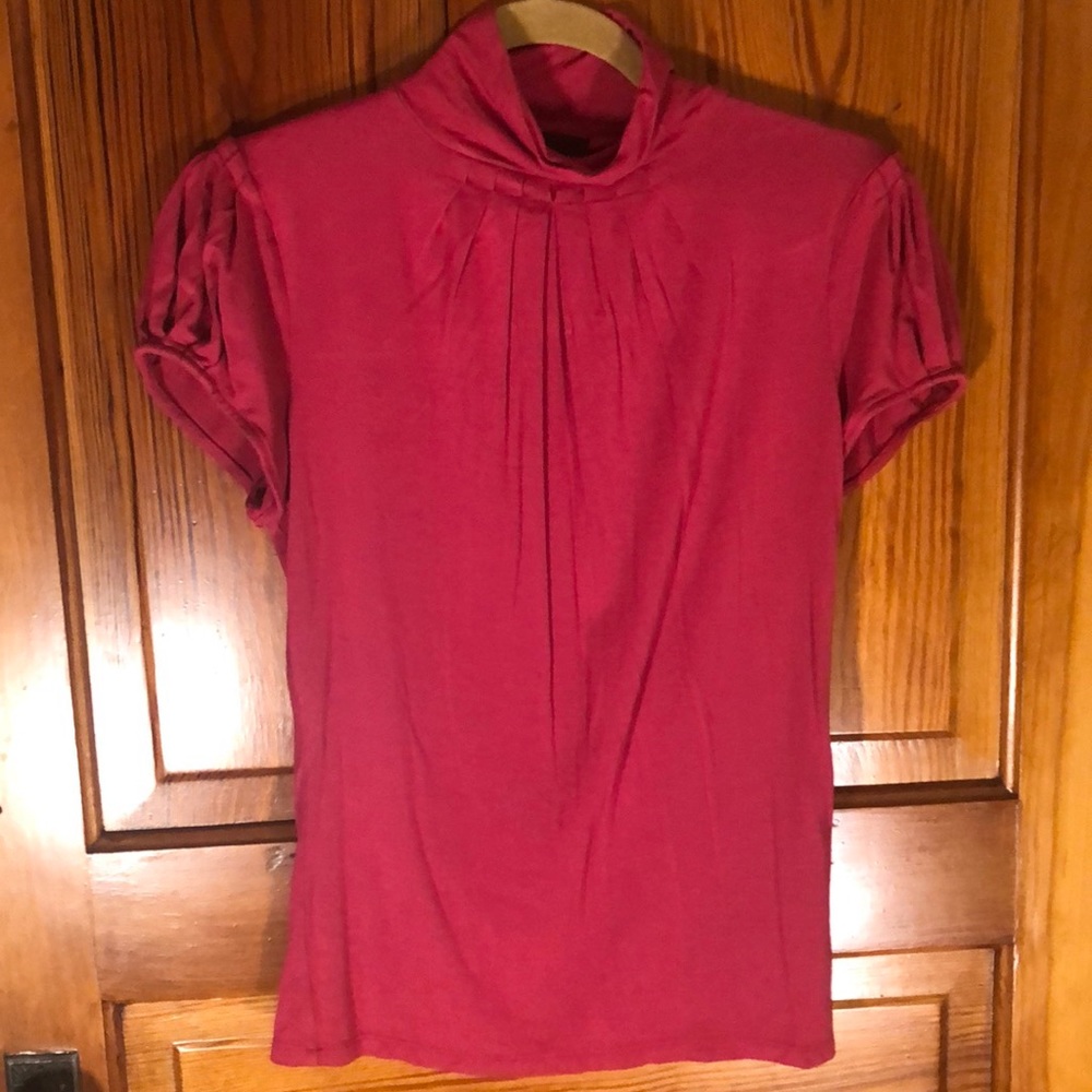 The limited mock neck top pink S SMALL